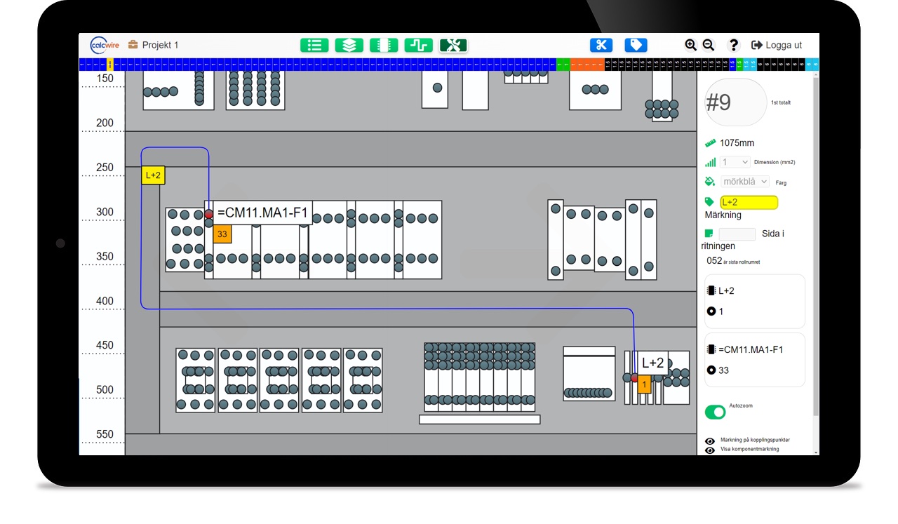 Use Calcwire on a tablet, phone, or computer and wire according to the drawing with prepared wire.